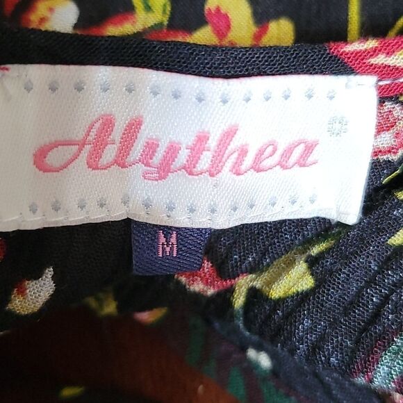 ALYTHEA Floral Cold Shoulder Blouse Medium - Picture 10 of 10